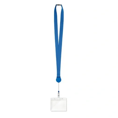 Lanyard de poliéster con cierre de seguridad ref MO9852 - Back Azul Royal