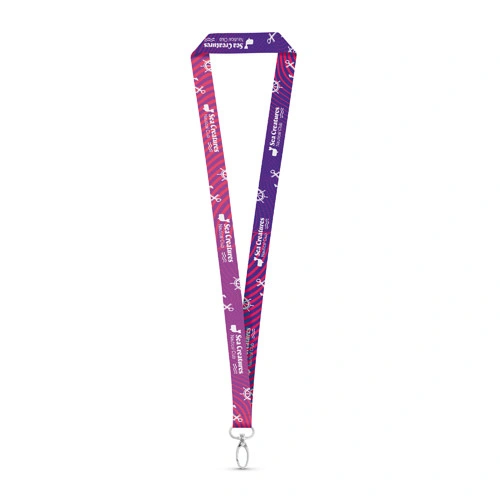 Lanyard personalizable en poliéster con mosquetón ref 94977