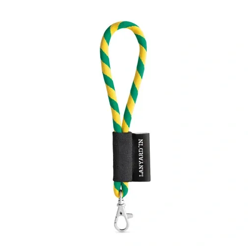 Lanyard personalizado en poliamida con 17 colores ref 75125 - Amarillo