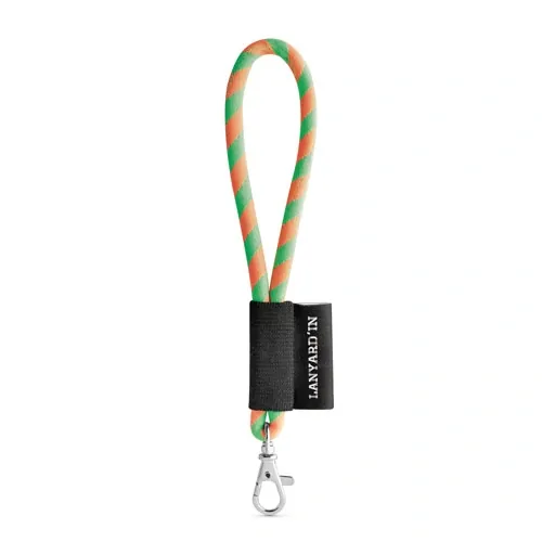 Lanyard personalizado en poliamida con 17 colores ref 75125 - Verde Hexachrome