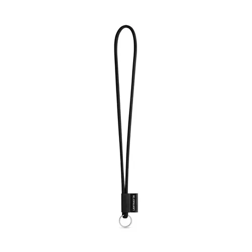 Lanyard personalizado en poliamida con etiqueta sublimada ref 75093 - 300 Negro