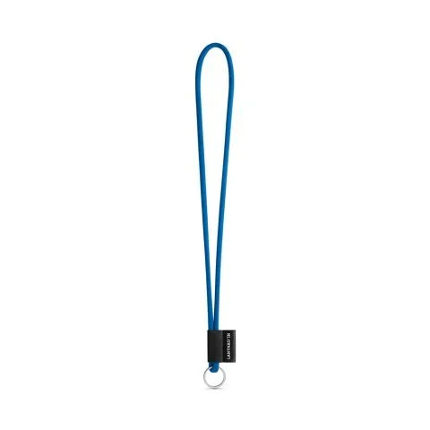 Lanyard personalizado en poliamida con etiqueta sublimada ref 75093 - 303 Azul