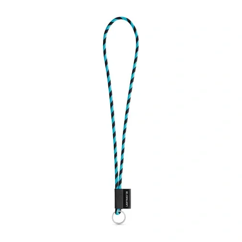 Lanyard personalizado en poliamida con etiqueta sublimada ref 75093 - 353 Negro