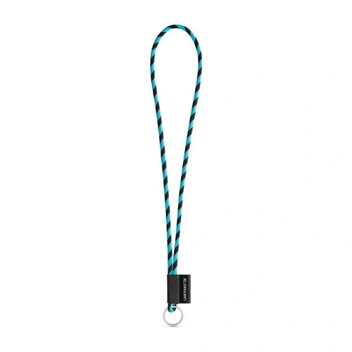 Lanyard personalizado en poliamida con etiqueta sublimada ref 75093 - 353 Negro
