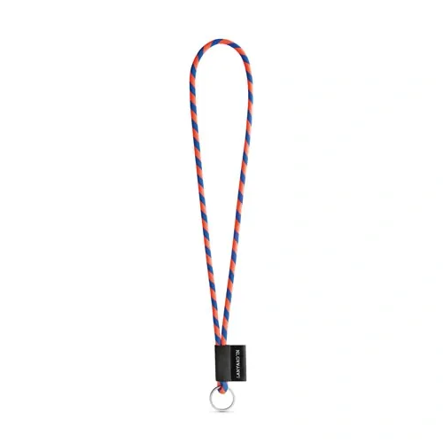 Lanyard personalizado en poliamida con etiqueta sublimada ref 75093 - Naranja Hexachrome