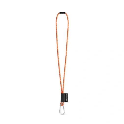 Lanyard personalizado en poliéster con gancho metálico ref 75091 - Naranja Hexachrome