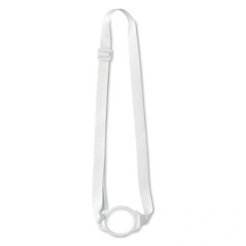 Lanyard con portavasos de silicona y hebilla ajustable ref MO2582