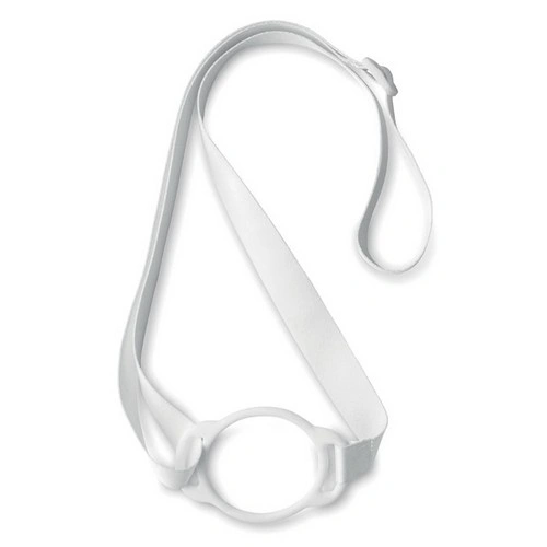Lanyard con portavasos de silicona y hebilla ajustable ref MO2582