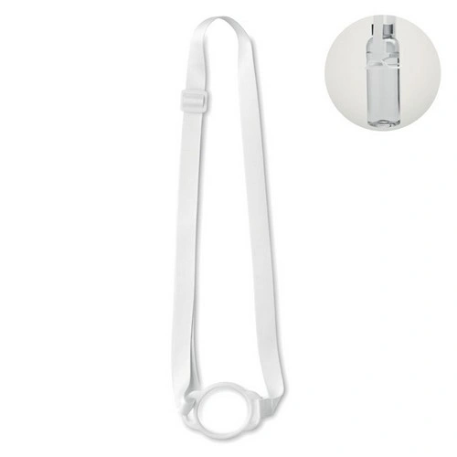 Lanyard con portavasos de silicona y hebilla ajustable ref MO2582