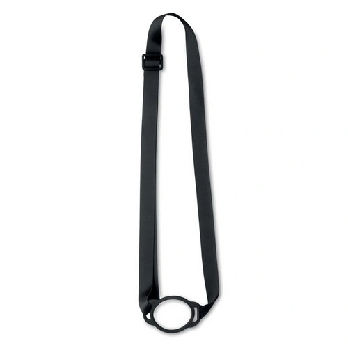 Lanyard con portavasos de silicona y hebilla ajustable ref MO2582