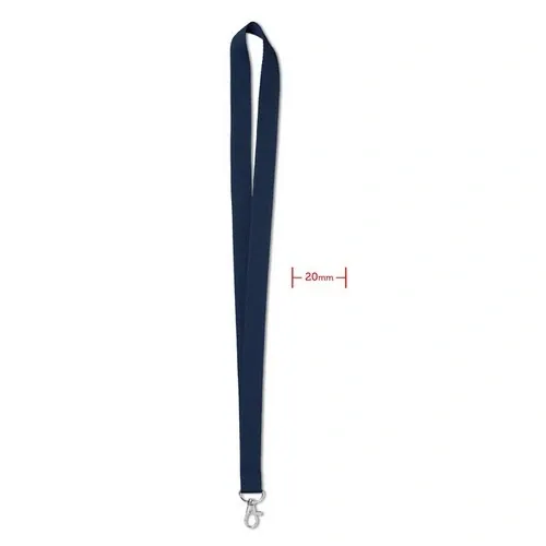 Lanyard con gancho de metal impresión en sublimación ref MO9058 - Azul