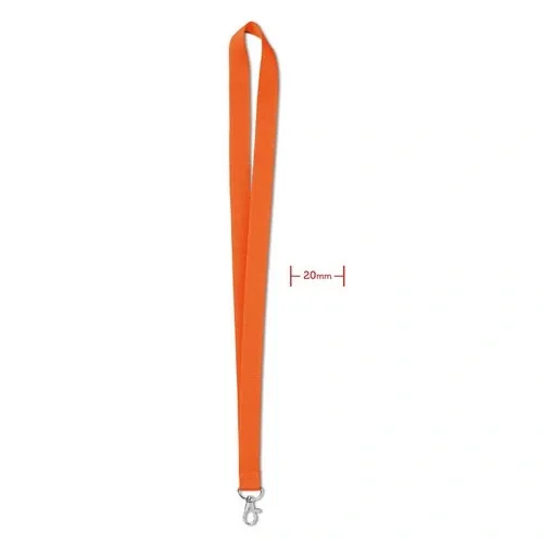 Lanyard con gancho de metal impresión en sublimación ref MO9058 - Front Naranja