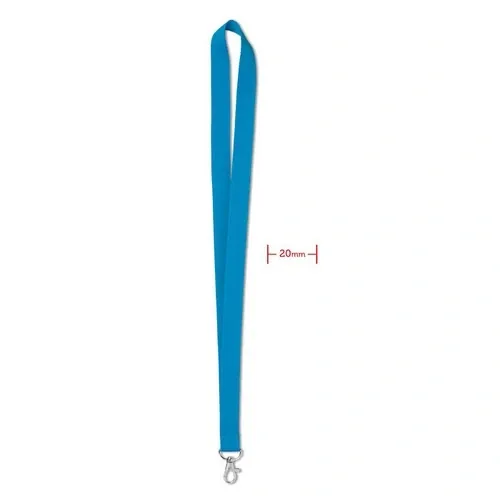 Lanyard con gancho de metal impresión en sublimación ref MO9058 - Front Turquesa