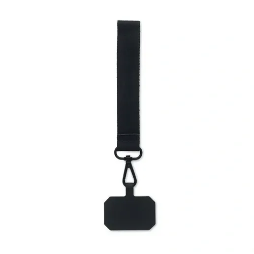 Lanyard muñequera para teléfono con hebilla de seguridad ref MO2122 - Open Negro