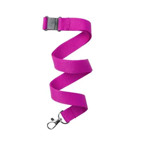 Lanyard de poliéster con cierre de seguridad ref 6102 - Fucsia