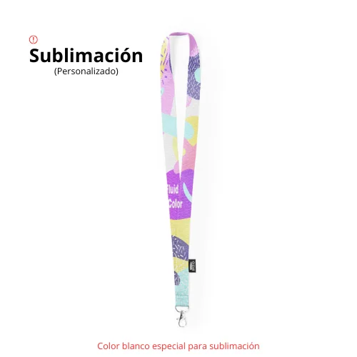 Lanyard Nature con gancho metálico giratorio ref 1544