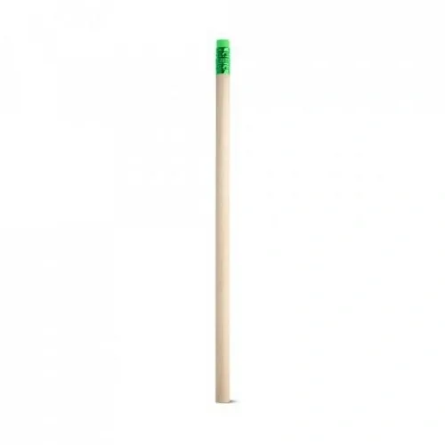 Lápiz de madera HB con goma para escritura cómoda ref 91722 - Verde