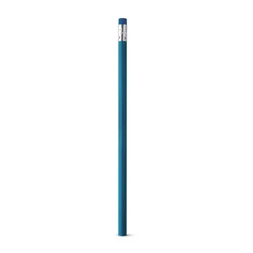 Lápiz de madera y grafito con goma sin afilar ref 91736 - Azul Claro