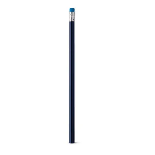 Lápiz de madera y grafito con goma sin afilar ref 91736 - Azul