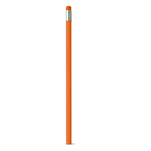 Lápiz de madera y grafito con goma sin afilar ref 91736 - Naranja 01