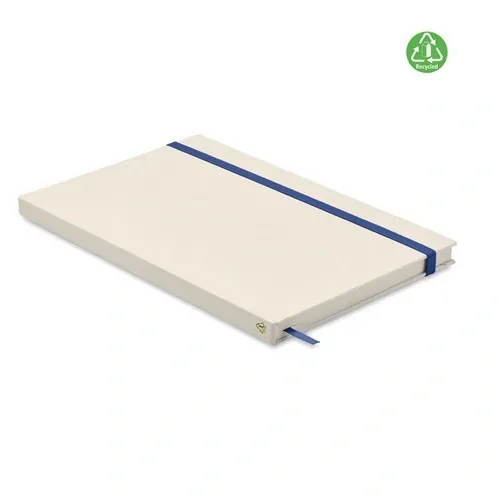 Libreta A5 reciclada con tapa rígida y 160 páginas ref MO6743 - Azul