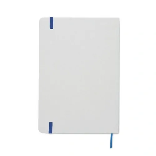 Libreta A5 reciclada con tapa dura y marcapáginas ref MO2578 - Azul 1