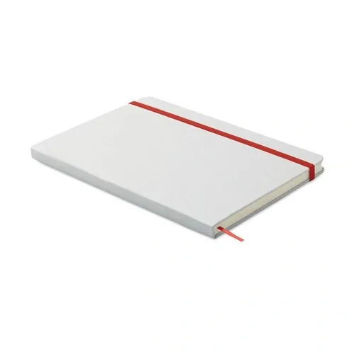 Libreta A5 reciclada con tapa dura y marcapáginas ref MO2578 - Rojo 2