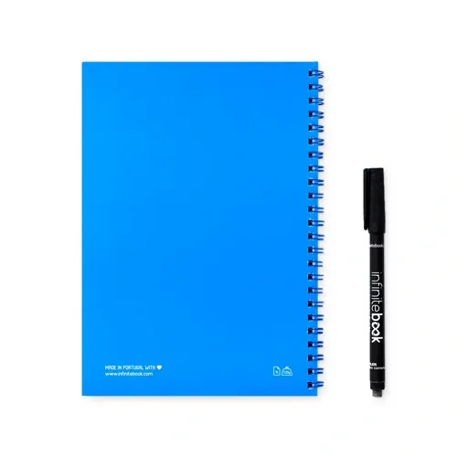 Libreta A5 Infinitebook con páginas borrables ref 33200 - Azul Royal 02