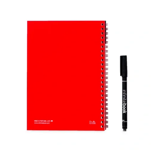 Libreta A5 Infinitebook con páginas borrables ref 33200 - Rojo 02