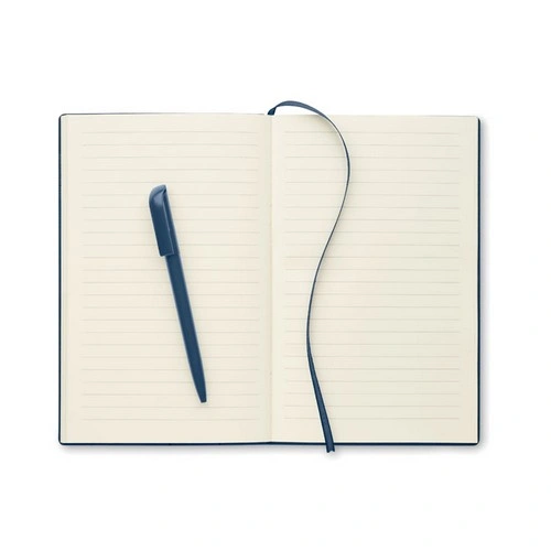 Libreta A5 con tapas duras y bolígrafo giratorio ref MO2524