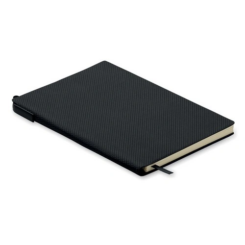 Libreta A5 con tapas duras y bolígrafo giratorio ref MO2524