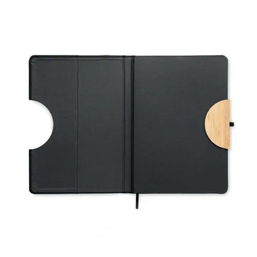 Libreta A5 tapa dura RPET con soporte para smartphone ref MO6576