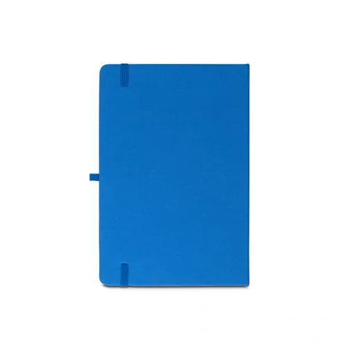 Libreta A5 tapa rígida reciclada con 160 páginas rayadas ref 93297 - Azul Royal 02