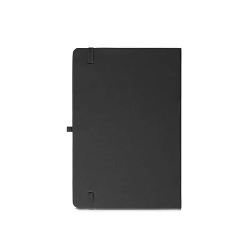 Libreta A5 tapa rígida reciclada con 160 páginas rayadas ref 93297 - Negro 02
