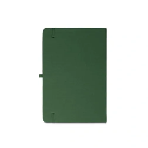 Libreta A5 tapa rígida reciclada con 160 páginas rayadas ref 93297 - Verde Oscuro 02