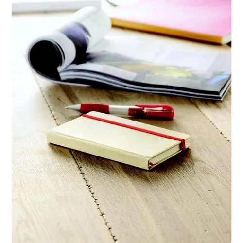 Libreta A6 reciclada con 96 hojas y marca páginas ref MO7431 - Item Ambiant Picture Rojo