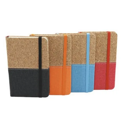 Libreta de corcho reciclado con tapa suave y marcador ref TE18 - vista 1