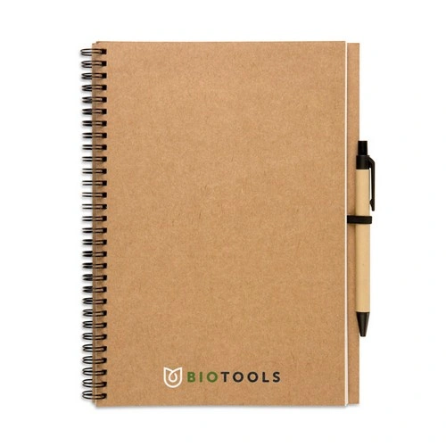 Libreta ecológica con bolígrafo biodegradable ref KC7013