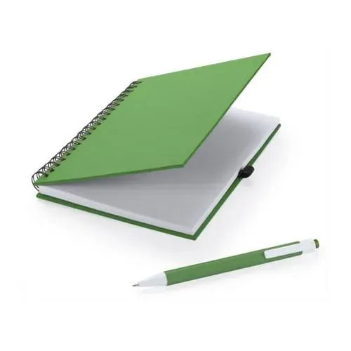 Libreta de anillas con tapa suave y bolígrafo reciclado ref 4729 - 06
