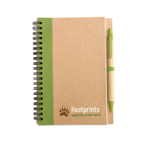 Libreta ecológica con bolígrafo biodegradable ref IT3775