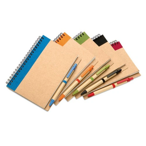 Libreta ecológica con bolígrafo biodegradable ref IT3775