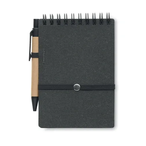 Libreta reciclada con bolígrafo a juego ref MO2481