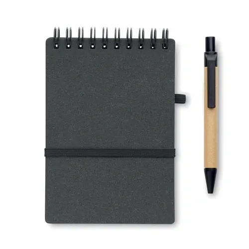 Libreta reciclada con bolígrafo a juego ref MO2481