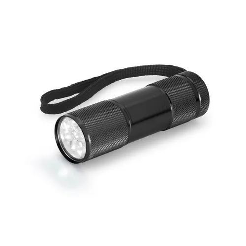 Linterna de aluminio con 9 LEDs y mango ergonómico ref 94736 - Negro 01