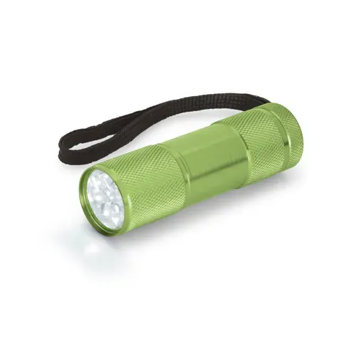 Linterna de aluminio con 9 LEDs y mango ergonómico ref 94736 - Verde Claro 01