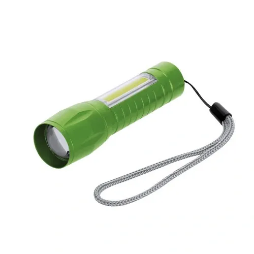 Linterna Dilrot potente con batería recargable y zoom ajustable ref 22213 - Verde