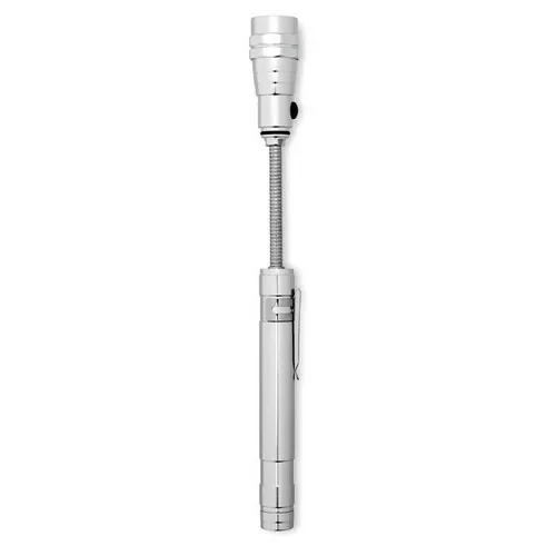 Linterna extensible 57 cm con 3 luces LED y imán ref MO8621 - Back Plata
