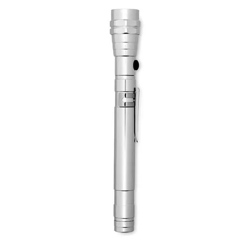 Linterna extensible 57 cm con 3 luces LED y imán ref MO8621 - Front Plata