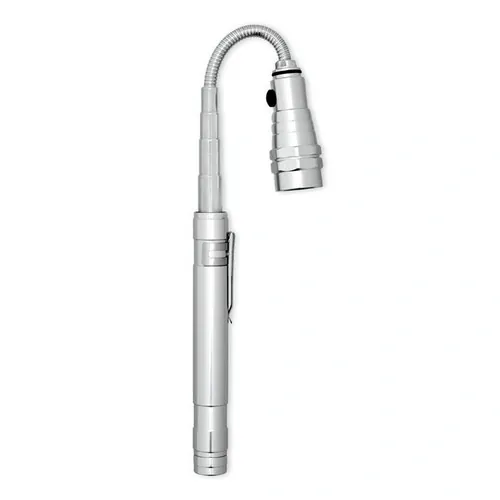 Linterna extensible 57 cm con 3 luces LED y imán ref MO8621 - Side Plata