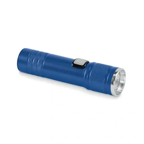 Linterna COB recargable 100 lúmenes y función de zoom ref MO2724 - Azul